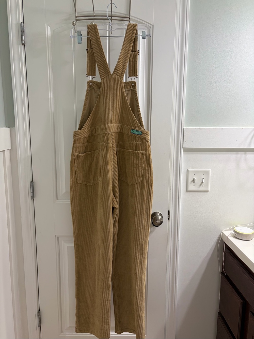 Empyre Suzie Khaki Baggy Corduroy Overalls M Gorpcore Skatewear Indie Grunge - Picture 5 of 9